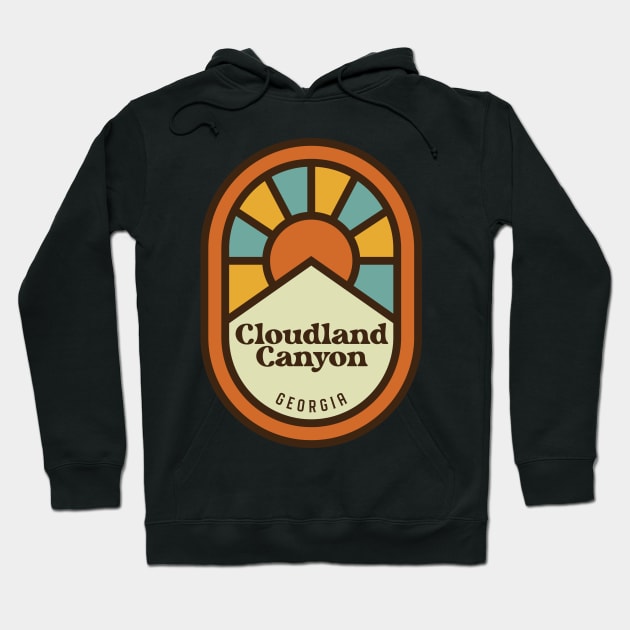 Cloudland Canyon State Park Georgia Camping Hiking Hoodie by PodDesignShop